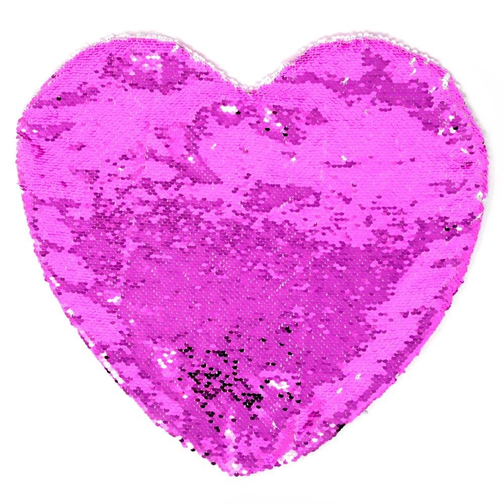 Light Purple Heart Sequin Pillow - xKlusive Lux